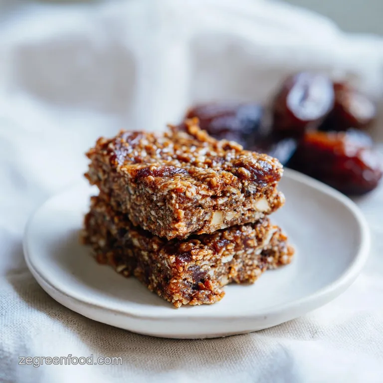Healthy Date Bars: Toasted Oat and Fudge