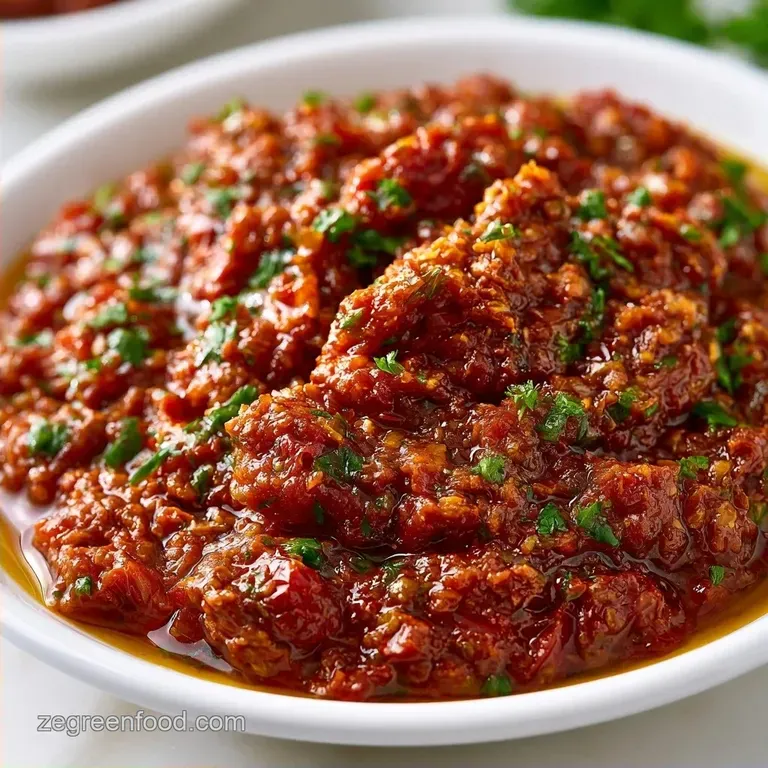 Red Pesto Sauce in 10 Minutes