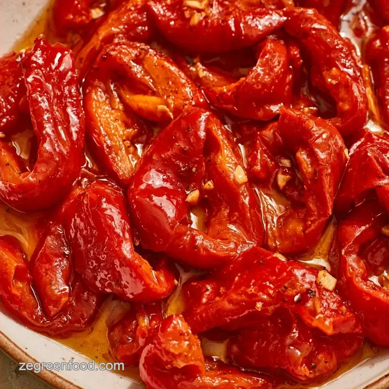 Italian Peppers in Oil with Garlic