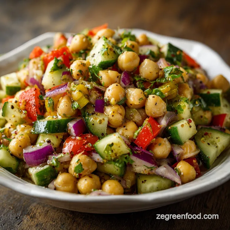 Mediterranean Chickpea Salad for Meal Prep