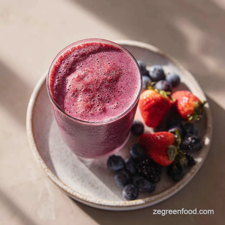 Mixed Berry Smoothie with Protein Powder