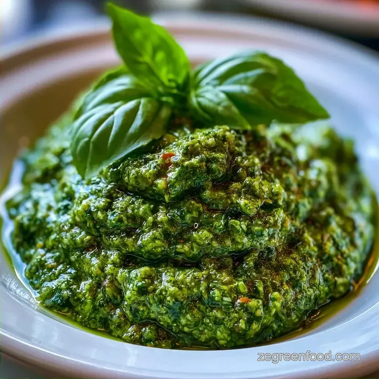 Nut Free Basil Pesto with Sunflower Seeds