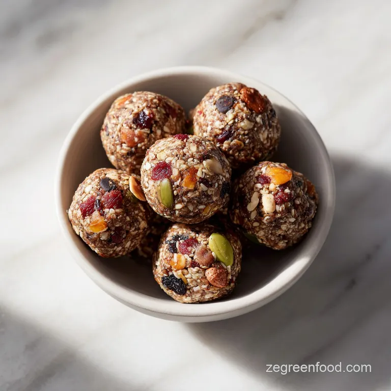 Nut Free Energy Balls: Chewy and Seed Dense