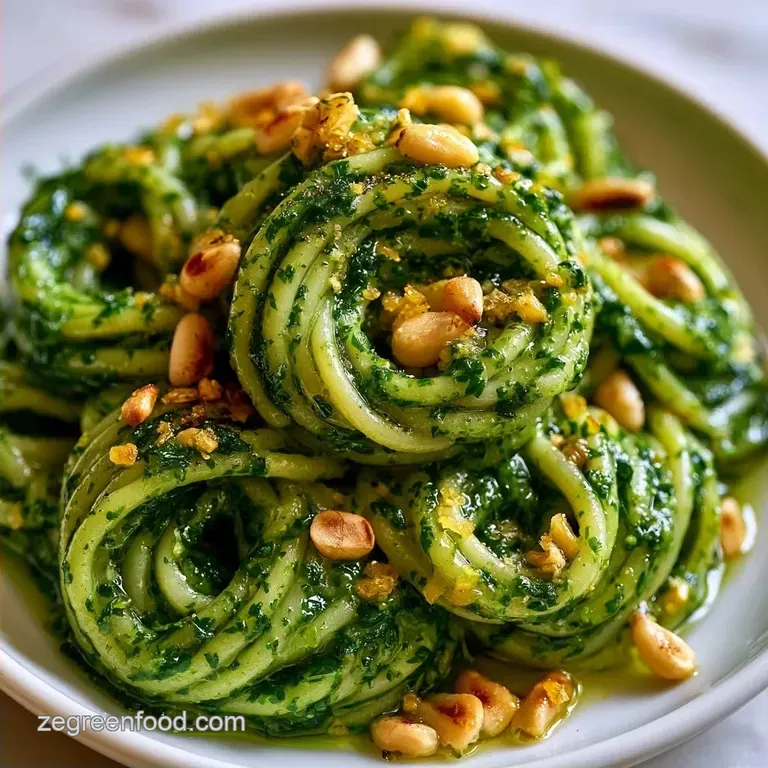 Creamy Pasta Pesto Vegan in 25 Minutes