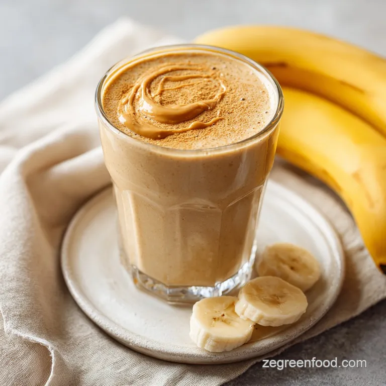 Peanut Butter Banana Oatmeal Smoothie