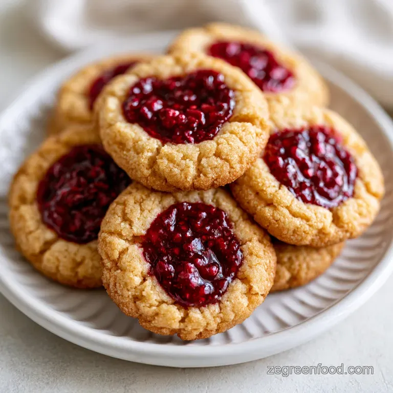 Raspberry Thumbprint Cookies: Soft and Chewy