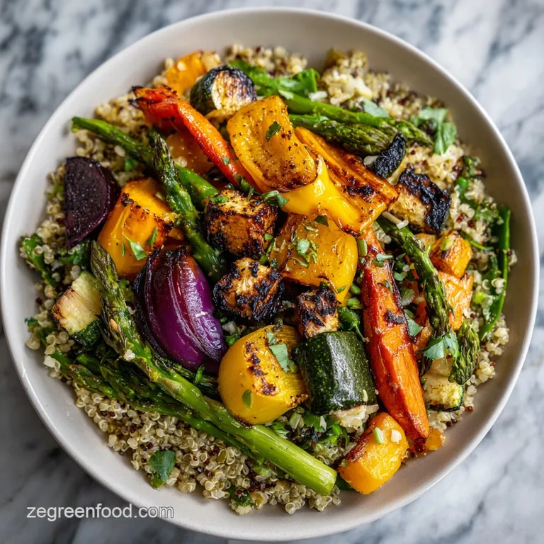Roasted Vegetable Grain Bowls for Dinner