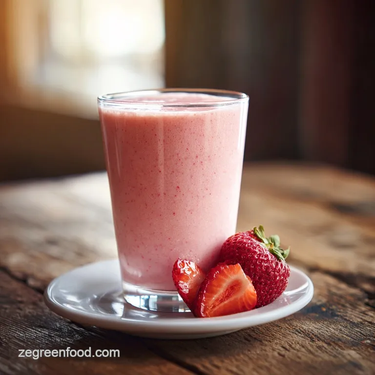 Strawberry Banana Smoothie Almond Milk