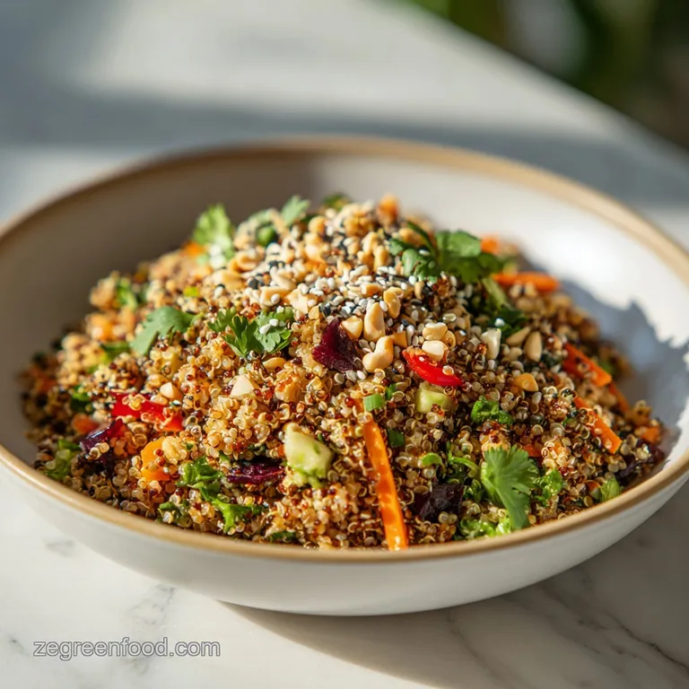 Crunchy Thai Peanut Quinoa Salad