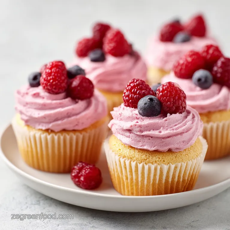 Vegan Raspberry Cupcakes: Fluffy and Tart