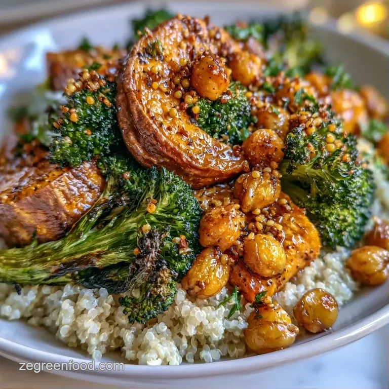 A vibrant arrangement of purple cabbage, golden chickpeas, and green avocado atop a bed of hearty brown rice.